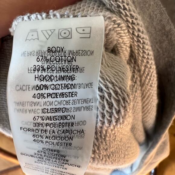 CALVIN KLEIN gray hooded tunic sweatshirt dress SIZE small - Picture 9 of 11